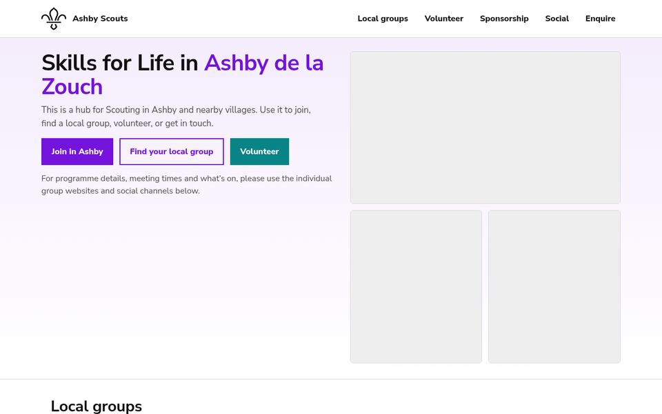 Ashby Scouts homepage